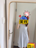 蕉内300S女士睡裙莫代尔夏季凉感短袖睡衣防走光花瓣袖带杯bra家居服 实拍图