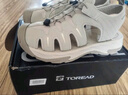 探路者（TOREAD）沙滩鞋户外溯溪包头鞋海边防滑沙滩凉鞋 米白黑色男   43    实拍图