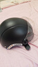 雅迪电动车新国标3C头盔 电瓶车头盔摩托车自行车头盔四季男女通用 3C新国标头盔 黑色（赠送透明短镜片） 实拍图