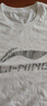 李宁（LI-NING）短袖男女同款t恤潮流圆领休闲棉春夏季印花舒适透气半袖棉打底衫 白色（大标-100%棉） 2XL (185) 实拍图
