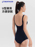 迪卡侬（DECATHLON）泳衣女连体显瘦大码游泳衣泳装保守性感温泉女士泳衣NABWW 【深空蓝】高弹显瘦 L -XL 46 (130-140斤) 实拍图