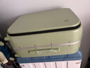 米熙前开盖拉杆箱子铝框箱托运行李箱男密码箱旅行箱22英寸牛油果绿60 实拍图