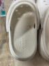CROCS卡骆驰厚底云朵洞洞鞋时尚百搭户外沙滩鞋女鞋|206750 白色-100(含智必星) 38 (240mm) 实拍图