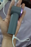MUBE【涡轮小风炮】手持风扇高转速节能桌面办公宿舍随身户外大风力办公室小型凉风usb电风扇降温神器 淡雅灰4000毫安100档清风10H续航（赠挂绳） 实拍图