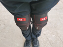 LS2摩托车骑行护膝防摔骑士装备四季防风保暖护腿机车护具男防寒 黑红色 均码（一对） 实拍图