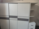 白浅【免费安装】衣柜卧室储物柜子移门衣橱简易推拉门大衣柜 【三门】2米主柜+边柜 实拍图