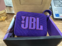 JBL GO4 音乐金砖四代 【国家补贴】蓝牙音箱 户外便携音箱 电脑音响 低音炮 jbl go4 音响 烟影紫 实拍图