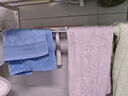 京东京造138g加厚沐兰迪毛巾 阿瓦提长绒棉7A抗菌纯棉洗脸巾 单条 水蓝色 实拍图