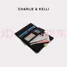 CHARLIE & KELLI官网 CK轻奢包包女包2025新款零钱包长款简约多卡位手拿包 黑色【京仓速达 礼盒包装】 实拍图