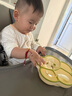 COOKSS 宝宝餐盘硅胶婴儿学吃饭分格儿童餐具辅食碗餐盘带吸盘 双拼绿 实拍图