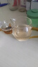 高茗日式公道杯玻璃茶具分茶器带茶漏一体泡茶杯高端公杯茶海茶漏套装 金色把公杯+茶漏400ml 实拍图