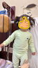 babycare山茶花儿童家居服春秋莫代尔薄款睡衣居家套装 奶酪白 100 实拍图