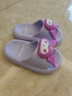 猪爸爸儿童拖鞋女童夏季2025新款室内防滑6-12岁三丽鸥宝宝亲子拖鞋紫16 实拍图
