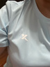 特步（XTEP）童装儿童夏季短袖针织衫短T中大童男童透气速干运动休闲T恤 天际蓝【9005】 165 cm 实拍图