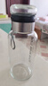 【送杯套】大容量加厚玻璃杯子便携吨吨杯茶水分离带杯套泡茶水杯 透明 1000ml吨吨桶 1只装 实拍图