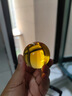 缤越黄水晶球摆件黄色水晶人造水晶球玻璃球客厅玄关书桌装饰 黄色5cm 实拍图
