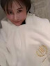 麦希尔浴巾家用吸水速干加大非纯棉不掉毛情侣款一对裹巾2025新款大毛巾 法兰绒浴巾【2条装】乳白色+灰色 实拍图