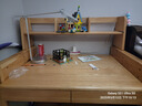 源氏木语儿童升降实木学习桌北欧写字桌家用【橡木书桌0.9m+矮上架】 实拍图
