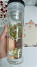 XDO玻璃水杯泡茶杯子男高硅胶耐高温防烫便携高档水晶 实拍图