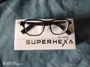 界环（SUPERHEXA）AI智能眼镜 实时翻译 无线双耳立体声 非骨传导 经典多边形款 曜石黑 定制近视镜片  实拍图