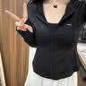 SIINSIIN杨幂同款冰皮防晒衣女款防紫外线2026夏季外穿防晒服修身收腰外套 经典黑 L 实拍图