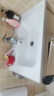 一体陶瓷盆单盆家用洗手盆卫生间半嵌入式洗脸盆浴室柜面盆洗手池 70*47+玻璃胶 实拍图