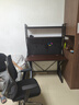 全品屋电脑桌台式电竞桌带收纳书桌学习桌洞洞板置物架实木一体办公桌子 胡桃木色120cm【洞洞板电脑桌】 桌架一体电脑桌 实拍图