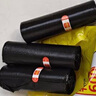 利得平口垃圾袋600只单面0.8丝黑色45*50cm厚款塑料袋家用办公经济款 实拍图