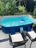 梦多福免充气游泳池家用儿童泳池成人大型折叠戏水池支架户外小孩游泳桶 1.6米天竺蓝【入门套餐】游泳圈限时送 家庭室内加厚海洋球池室外玩沙池 实拍图