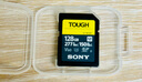 索尼（SONY）128GB SD存储卡 SF-M128T/T1 M系列TOUGH三防规格 U3 V60读速高达277MB/s UHS-II 相机内存卡 实拍图