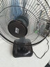 英将电风扇台式家用摇头静音台扇大风夏天学生宿舍小型电扇转页落地扇 台扇16寸五扇叶+延长线 实拍图