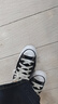 匡威（Converse）官方All Star经典帆布男女低帮休闲运动鞋黑色101001 101001/黑色 36.5 实拍图