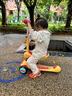 babycare儿童滑板车3-10岁滑行车宝宝溜溜车小孩可坐可滑洛克黄  实拍图