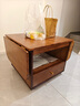 欢乐舒坞多功能可折叠茶几边几简约现代小户型实木客厅移动茶桌阳台小推车 1.2米胡桃色【实木生态板】 120*60*60cm【可折叠茶桌】 实拍图
