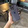 玄皇 【自带镜头膜】苹果14ProMax手机壳iphone14防摔高端透明超薄全包男女款简约硬壳 苹果14Promax【暗紫色】久不发黄+防爆镜头膜 实拍图