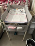 ANGI BABY尿布台婴儿护理台多功能婴儿床操作台新生儿抚触台宝宝洗澡尿布台 【龙骨加固+四档高度+晾衣架】灰 宝宝换尿不湿护理台可移动 实拍图