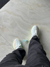 赛诺枫叙椰子鞋350莆田男鞋休闲鞋运动老爹鞋透气情侣鞋子男 海盐 41 运动鞋码 实拍图