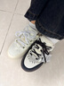 FILA 斐乐官方女鞋CARROT摩登板鞋萝卜鞋休闲厚底鞋子女 初雪白/黑-PB 36.5 实拍图
