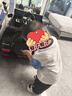 福儿宝奔驰授权大G儿童电动车玩具车可坐人四轮带遥控越野小孩宝宝送礼 四驱黑+减震器+后备箱+皮座+软胎 实拍图