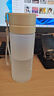 高颜值ins耐摔耐热运动塑料水杯男女提绳便携简约韩版大容量水杯 磨砂黑盖 800ml 实拍图