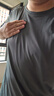京东京造【10A抗菌】50支棉莫代尔凉感睡衣男睡衣短袖T恤家居服黛蓝2XL 实拍图
