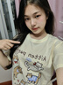 MJ STYLE纯棉宽松短袖t恤打底衫女2025年夏日男女同款透气上衣内搭打底衫 实拍图