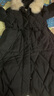 千仞岗冬季女士中长款羽绒服女百搭休闲时尚冬装保暖防寒服毛领连帽外套 魔力黑 XS (155) 卡码建议选大码 实拍图