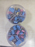 齐心82只彩色长尾夹/票据燕尾夹子（25mm12只 19mm25只 15mm45只）82只/桶组合装 办公工具 EB407 实拍图