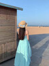 瑜尚臻品 海边度假沙滩裙夏季新款蓝色性感辣妹氛围感收腰挂脖吊带连衣裙 吊带裙【蓝色 M】 实拍图