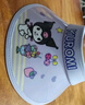 Hello Kitty儿童帽子夏季大帽檐防晒遮阳帽男女童空顶太阳帽 TKM1082库洛米 实拍图