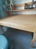 源氏木语儿童升降实木学习桌北欧写字桌家用【橡木书桌1.0m+矮上架】 实拍图