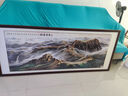 佳得雅新中式客厅装饰画沙发背景墙壁画字画山水画靠山图办公室风景挂画 万里长城A3 70*190cm宣纸锦绫+有机玻璃+胡桃色实木框（热卖款） 实拍图