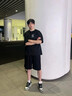 BJHG不计后果轻薄透气凉感短裤男款夏季潮牌薄裤子户外运动五分短裤女 炭黑色 S 实拍图