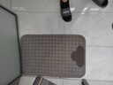 佳洁利 浴室防滑垫淋浴房洗澡地垫卫生间防摔老人孕妇小孩按摩脚垫无味 灰（搓脚款） 80cm*50cm 1件数 加厚（中号） 实拍图